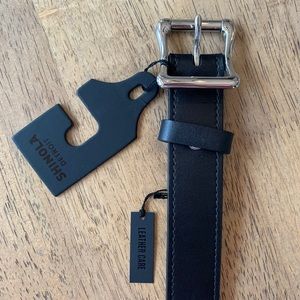 Shinola Men's Black Leather Belt Size 32